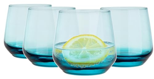 Glasmark KROSNO, 310 ml, lot de 4, s à long drink, s à boire, highball, s à eau, cocktail, parfaits pour la maison, les restaurants et les fêtes, ensemble de s