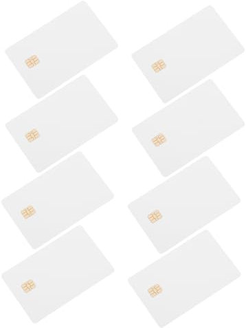 Operitacx 8stücke Weiße Blanko-pvc-chipkarten Für Ausweise Programmierbare Blanko-ic-karten Kontaktchip-kunststoffkarten Für Zugangskontrollsysteme