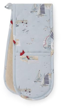 Sophie Allport Coastal Boats Double Oven Glove