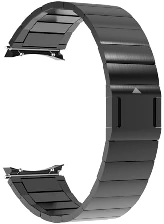 VELORE Keine Lücken Metall Magnetisches Armband Für Samsung Galaxy Watch6 44mm 40mm Quick Release Link Armband Für Galaxy Uhr 6Classic 43MM 47MM Uhrenarmbänder(Black,Watch 5Pro 45MM)