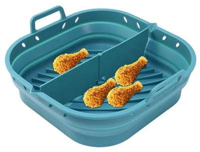 Fryer ad aria calda da pasticceria in silicone, Pan di cottura a microonde | Spruzzo-protetto e non stick -coated | Inserto riutilizzabile per aeromobili per forno, grigliare