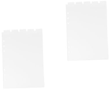 HAPINARY 2 Stücke Notebook Tab Teiler Pvc Binder Teiler Abnehmbare Binder Tabs Organisieren Planer Verwaltungs