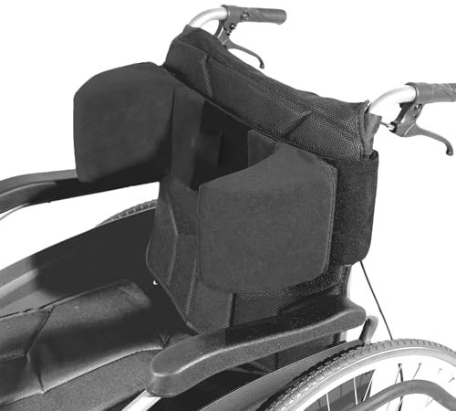 LPRYAO Soporte lateral para sillas de ruedas, cojín de apoyo, soporte lateral para silla de ruedas, cojín universal para silla de ruedas, cojín de apoyo lateral (negro)