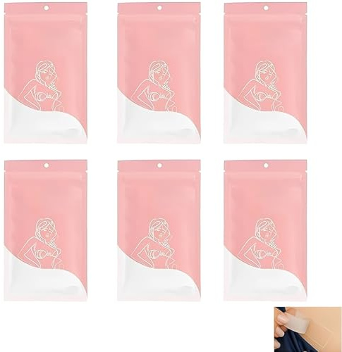 216 Stück Fashion Tape Doppelseitig, Klebestreifen Kleidung, Unsichtbares Body Tape und Doppelseitiges Klebeband für Kleidung, Transparente Klebestreifen für Damen zum Fixieren am Ausschnitt