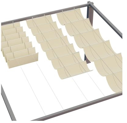 Auvent pergola imperméable et rétractable – Auvent coulissant réglable pour pare-soleil ouvert et fermé à tout moment pour contrôler le degré d'ombrage 1 x 15 m