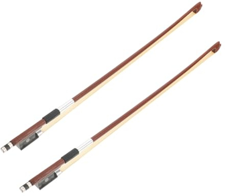 Milisten 2stücke Geigenbogen-ersatz aus Holz für Instrumente Praktischer Fiddle-bogen Achteckiger Schülergeigenbogen als Zubehör Übungsbogen für Geigeninstrumente