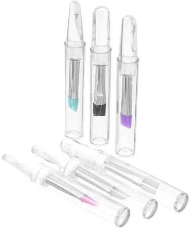 SAFIGLE 6stücke Silikon-augenbrauenpinsel Kleiner Pinselapplikator Für Make-up Wimpernreinigungsbürste Jelly-pinsel Für Damen Augenbrauen-set Zum Formen Mit Brauen-tools Für