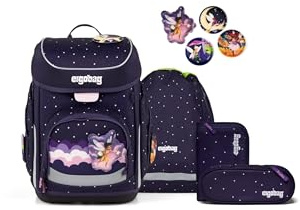 ergobag Cubo Set Ergonomischer Schulrucksack 5-teilig, Stargazing Bear