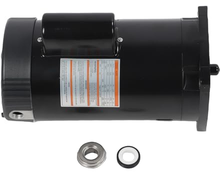 Fafeicy B2840 Moteur de Pompe à Piscine à Vitesses à Vitesse, 2,5 Chevaux 3450 TR/Min 11,5a Bride Carrée pour Le -e-glas Dyna-glas avec Protection Contre la Surcharge Thermique