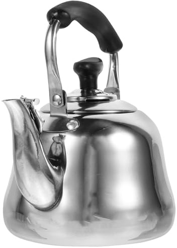 Zerodeko Stovetop Whistling Tea Kettle Stainless Steel Tea Pot for Stovetop Fast Boil Water Pot with Handle Wide Mouth Lid Easy Pour Spout 7.28 X 7.09 X 5.12 in