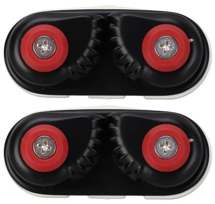 ADMYTHGB 2 Stück m-Klampen, Bootsnocken-Klampenzugang, weniger Stahl-Klemm-Fix-Klampen für 15-mm-Seil, Marine mit progressivem Zahn für Segelboote und Beiboote