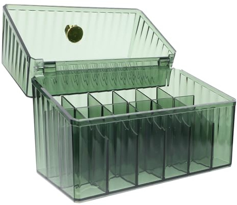 VALICLUD Organizador de Maquillaje Labiales Soporte para Lápiz Labial Compacto Transparente PET Resistente al Desgaste Gran Capacidad para Escritorio y Tocador Hogar
