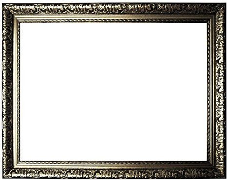 Barockrahmen Silber fein verziert 335 ARG, Leerrahmen 61x91 cm