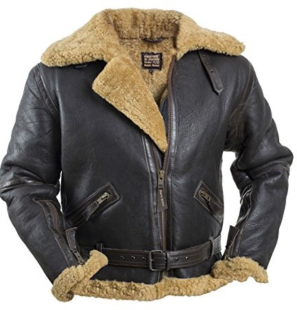 Noble House RAF Fliegerjacke Herren Lederjacke echt Schaffell