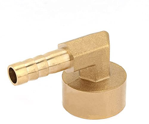 Raccord à ailettes en Laiton Filetage Femelle Coude à 90 degrés Tuyau coudé en Laiton Adaptateur raccord d'articulation Raccord G1 / 2 Air/Eau / / Huile/Gaz inertes(8mm)