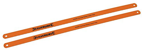 2 PACK - 24TPI 300mm COBALT Hacksaw Blades - Alloy Steel & Metal Cutting Hand Saw - Flexible & Long Lasting Bi-Metallic Hard Fine Teeth Pipe Cutter