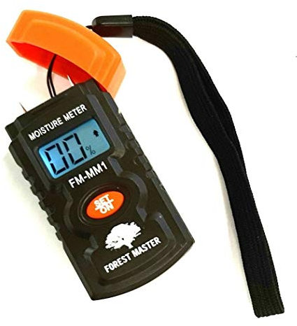 Forest Master Humidimètre numérique en bois pour bois, testeur d'humidité pour caravane, indicateur d'humidité pour détection de type broche en bois