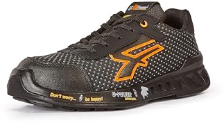 U-POWER RED LEVE PETER, Zapatos de seguridad, Zapatillas deportivas ligeras antipinchazos unisex, suela Bast, inserto Infinergy, con puntera de aluminio-
