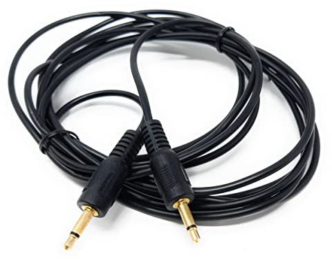 DRUT 3m Mono 3.5mm to 3.5mm Mono Jack Plug Male to Male Cable Lead 10ft | Gold Connectors