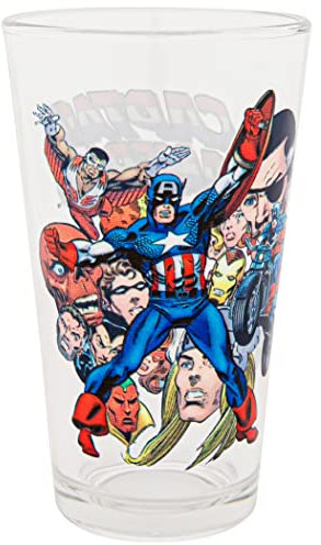 TOON TUMBLERS Bicchiere da pinta con personaggi dei fumetti di Capitan America