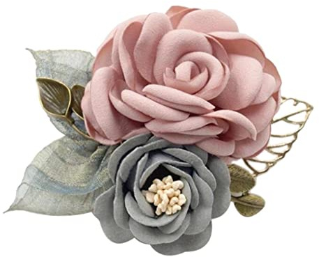 Dickly Koreanischer Stil Brosche Blumen Corsage Hochzeit Party Kleid Ornamente, Rosa