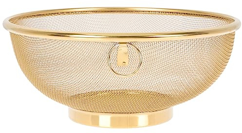 MAGICLULU Edelstahl Mesh Colander Feinsieb Korb 7.87 Zoll Sieb Zum Waschen Von Reis Nudeln Gemüse Und Obst Zum Abtropfen Auf Topf Spülbecken Oder Arbeitsplatte