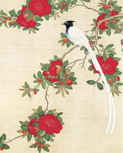 Bristlegrass Puzzles für Erwachsene 1000 Teile, Jigsaw Puzzles Chinesischer Alter Meister Yu Zhi Meisterwerke der Kunst Kamelie und Kuckuckspiel Puzzle, Geschenke für Erwachsene, Geburtstag