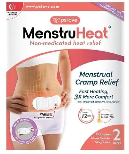ALIBOOSTER 2 x Natürliche Wärmepads für den Bauch, 100% Medikamentenfrei, Modern, Weiß