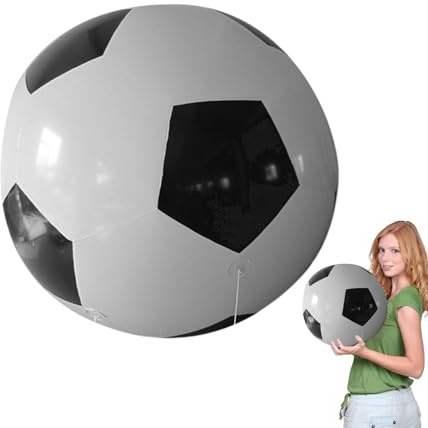 Pelota de playa inflable de fútbol, balón de fútbol inflable | Grandes clásicos de deportes al aire libre y juguetes inflables para piscina – Juguetes inflables grandes y divertidos