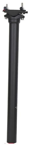 WANGSHAOWEI SattelstüTze Carbon Sattelstütze 25.4/27.2/30.9/31,6 MTB/Rennrad Sattelstütze Ultraleicht 130g SattelstüTze Gefedert(25.4x400mm)