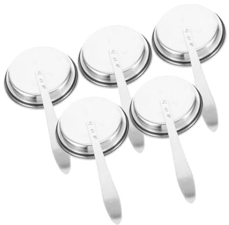 Warmhm 5pcs Stainless Steel Candle Extinguisher Cover for Kitchen Quirky Snuffer for Home Safety