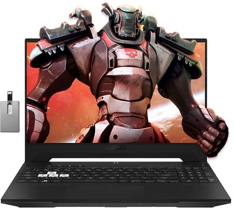 ASUS TUF F15 15.6 WQHD 144Hz Gaming Laptop, Intel i7-12650H, 64GB DDR5 RAM, 4TB PCIe SSD, NVIDIA GeForce RTX 3050, Backlit Keyboard, 720P HD Camera, Wi-Fi 6, Windows 11, Black, 32GB USB Card