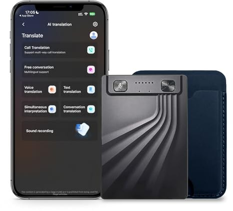 LeadsaiL KI Digitales Diktiergerät Aufnahmegerät mit KI Schreibfunktion und Zusammenfassen Voice Recorder Multimodale Eingabe bis zu 50 Stunden Aufnahme Audiorekorder für Meetings Vorlesungen