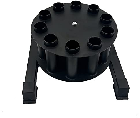 Langhantelaufbewahrungsregal – vertikaler Organizer für 5,1 cm olympische Hantelstangen, Curlstangen, Trizepsstangen – hält bis zu 10 Stangen
