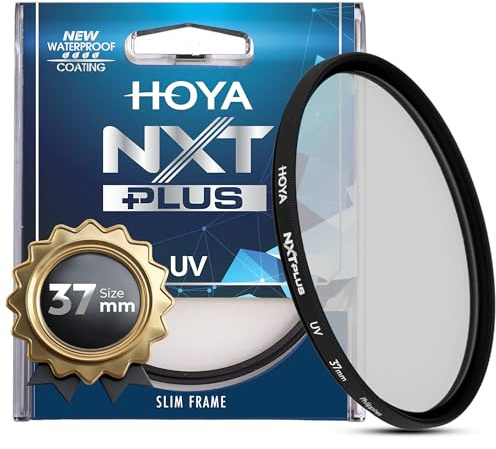 HOYA 37 mm NXT Plus UV-Filter Schott B270 Glas HMC mehrfach beschichtet wasserdicht