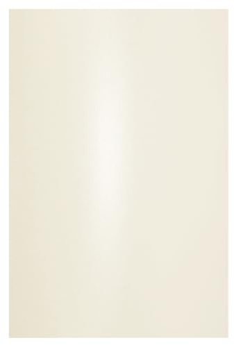 Netuno 10x Bastelpapier Perlmutt Creme DIN A4 21 x 29,7 cm 120g Aster Metallic Cream Effektpapier Glanzpapier farbig glänzend bedruckbar für Einladungen Hochzeit Geburtstag Weihnachten Taufe