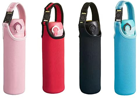 YANGWEN Sleeve Bottle Cup Carrier Pouch with Carrying Handle,4PCS Neopren Flaschen Schutzhülle Flaschen Wasserflasche Thermo-Hülle, Flaschen Thermo-Hülle Taschen,Thermohülle Isolierhülle