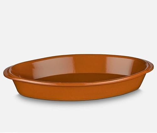 Plat de cuisson ovale terre cuite - 34 * 19 cm