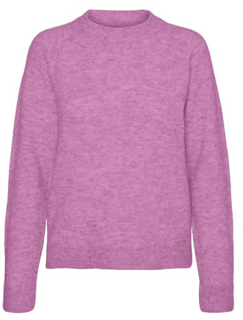Vero Moda Vmfiluca LS O-NCK Ga Noos - Jersey Corto Suéter Mujer