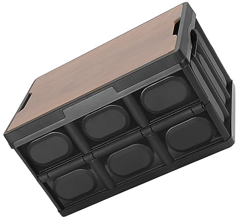 Milisten Aufbewahrungsbox Aus Holz Und Stapelbar Mit Rille Transparent Für Sichtbaren Inhalt Tür Rundum Öffnbar Platzsparend Faltbar Für Werkzeuge Bücher Und Mehr