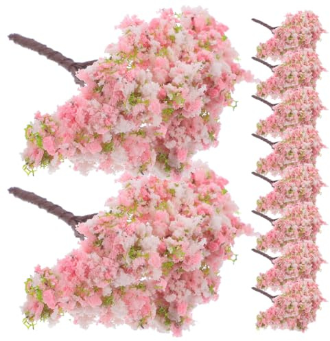 Zerodeko 10 Pcs Arbres De Fleurs De Cerisier Artificiels Branches De Fleurs De Cerisier Arbre De Artificiel Mini ES De De ER Tiges Fausses Plantes pour Pot Micro