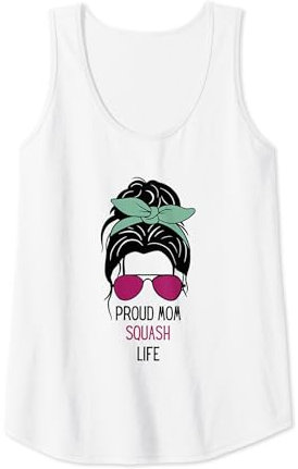 Damen Squash Mom Outfit Squash Design und Geschenk Muttertag Tank Top