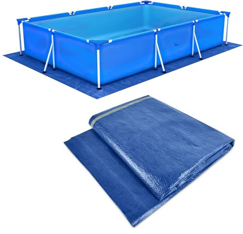 YIZHIXIANGQ Pool Bodenplane 300 x 200 cm, Pool Bodenschutzplane, Outdoor Pool Ground Cloth, Pool Ground Cloth, Geeignet für Rechteckige Schwimmbecken, Schützen Sie den Boden Ihres Pools