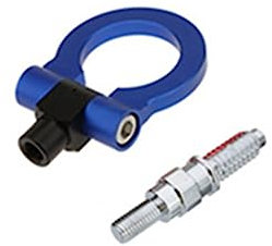 Besakin Xuanqingyi Store Auto Racing Abschlepphaken kompatibel mit BMW E46 E81 E30 E36 E90 E91 Auto Tuning Universal Auto Anhängerkupplung Ring Anhängerkupplung Zubehör TH006(Color:Blue)