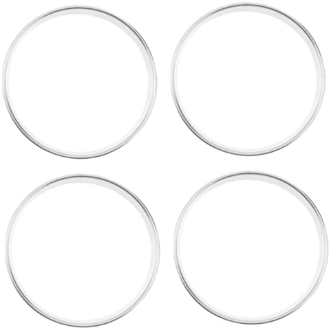 OSALADI 4 Pcs Adjustable Cake Mousse Ring 7 Inches Metal Pastry Rings Round Cake Mold Baking Tool for Dessert