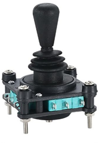 Sessleger Interruptor de Joystick Monolevier con Pulsador 2 4 8 vías reinicio momentáneo basculante conmutadores de palanca cruzada CV4-04R2G fácil instalación