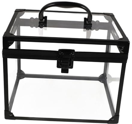 Generic Jewelry Box with Lockable Design Large Capacity Travel Makeup Case for Rings Necklaces Earrings and Crown Storage for Home and Travel Use