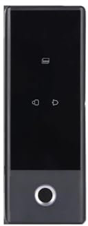 VEKELETE Serrure en Verre Intelligente TT Lock for Porte en Verre Serrure électronique numérique biométrique à Empreinte Digitale sans perçage for Bureau/Maison(B)