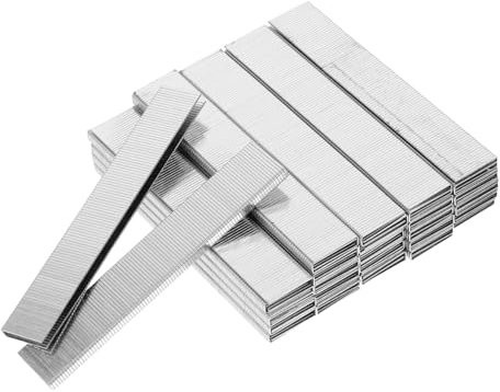 Mikikit Agrafes Métalliques de U Galvanisées, pour Bois et Plastique, pour Menuiserie et Fabrication de Meubles, Lot de Rechange pour Agrafeuse