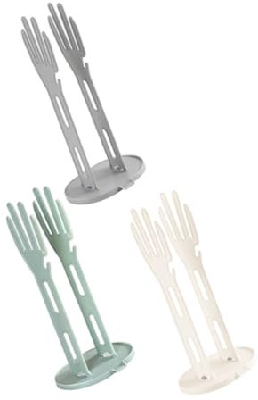 TOPPERFUN Kitchen Glove Dryer Rack Draining Base Plastic Cleaning Glove Holder for Dishcloths Space-Saving Organizer for Home and Restaurant Use